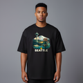 Seattle Tee — Front (Black)