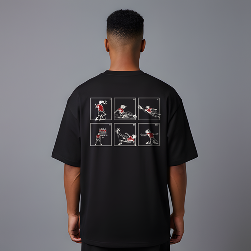 FRZA Actions Tee — Black back