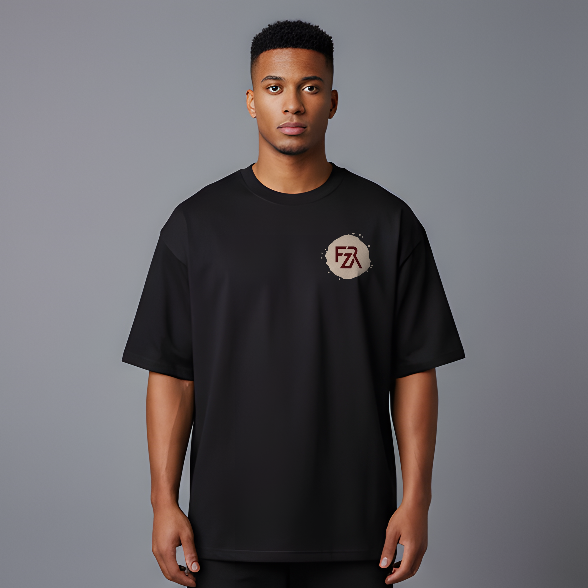FRZA Monogram Tee — Black