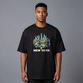 New York Tee - Black front