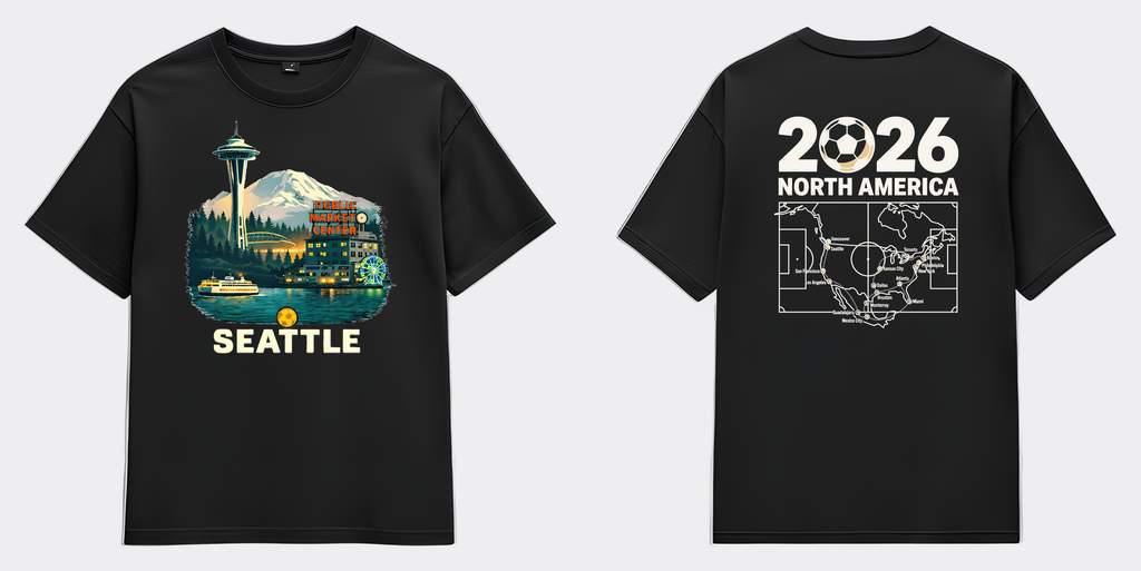 Seattle Tee — Flat (Black)