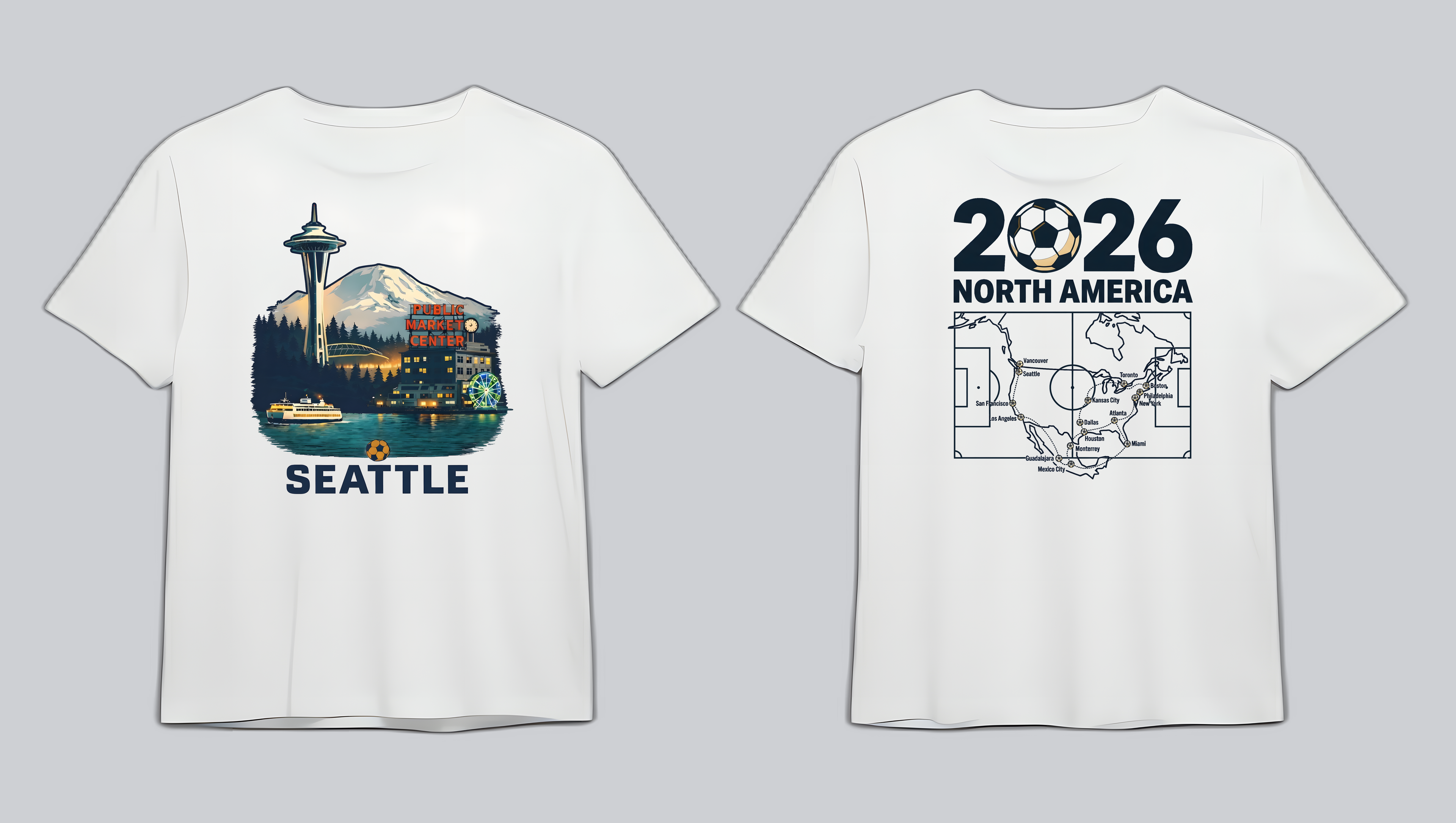 Seattle Tee — Flat (White)