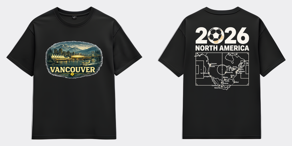 Vancouver Tee - Flat Black