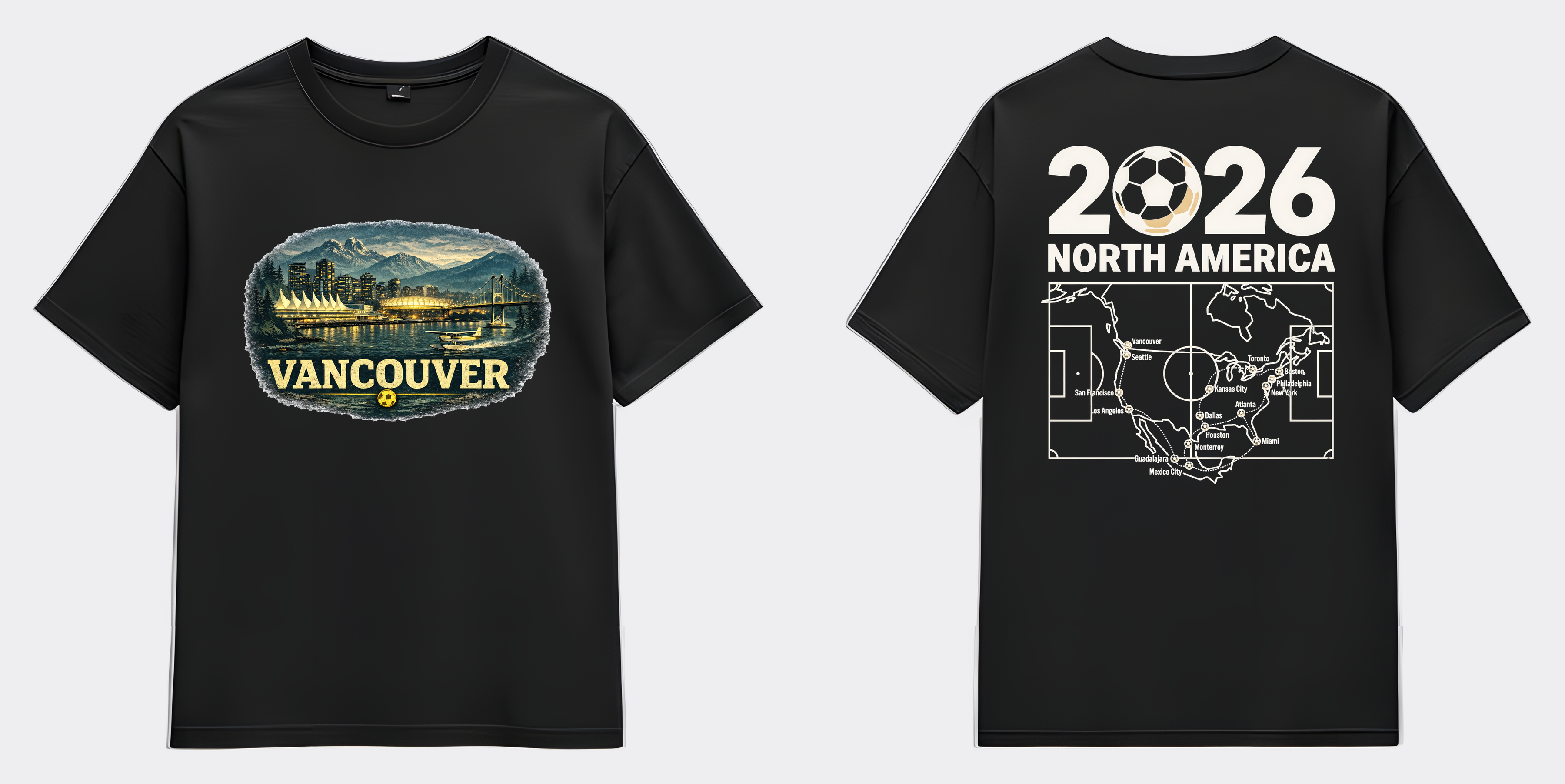 Vancouver Tee - Flat Black